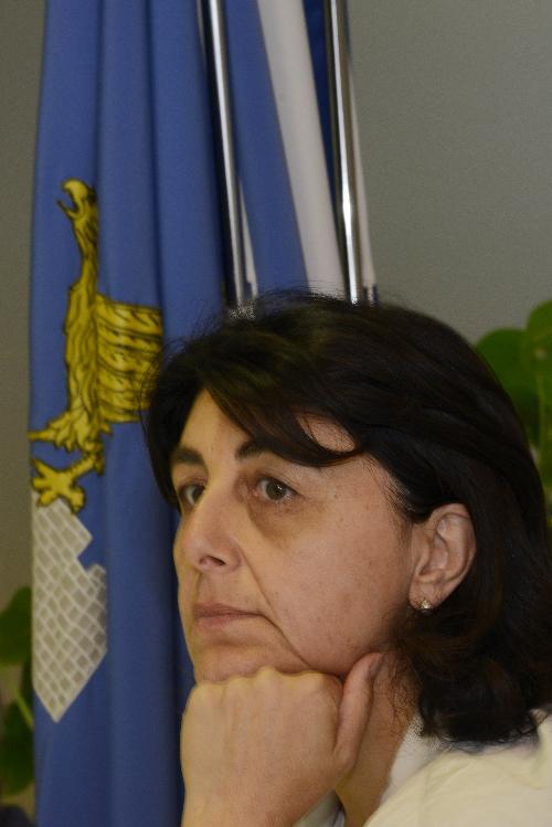 Mariagrazia Santoro (Assessore regionale Infrastrutture e Territorio) all'incontro con i sindaci dei Comuni di Forni Avoltri, Comeglians, Prato Carnico, Ovaro e Rigolato - Udine 28/07/2017